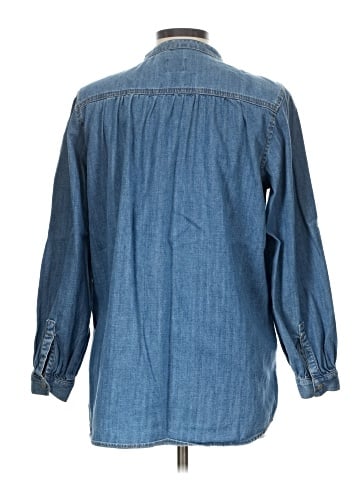 Gap 3/4 Sleeve Button-Down Shirt (view 2)
