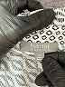 Habitat Chevron-herringbone Silver 3/4 Sleeve Button-Down Shirt Size XL - photo 7