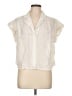 Veronica Beard 100% Linen Ivory Sleeveless Button-Down Shirt Size L - photo 1