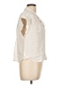 Veronica Beard 100% Linen Ivory Sleeveless Button-Down Shirt Size L - photo 4