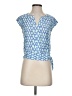 Vineyard Vines Blue Short Sleeve Blouse Size 00 - photo 1