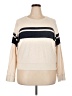 J.Crew 100% Cotton Color Block Ivory Pullover Sweater Size XXL - photo 1