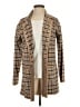 Ann Taylor LOFT 100% Cotton Checkered-gingham Tan Coat Size XS - photo 1
