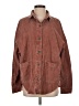 Roxy 100% Cotton Brown Long Sleeve Button-Down Shirt Size XS - photo 1