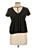 Paper Crane Black Short Sleeve Top Size L - photo 2