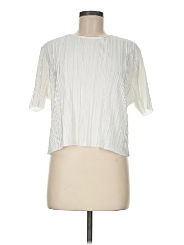 Aqua Short Sleeve Blouse (view 1)