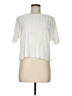 Aqua 100% Polyester Ivory Short Sleeve Blouse Size M - photo 1