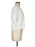 Aqua 100% Polyester Ivory Short Sleeve Blouse Size M - photo 4