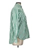 J.Crew 100% Cotton Stripes Green Long Sleeve Button-Down Shirt Size 10 - photo 4