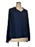 Crown & Ivy 100% Polyester Blue Long Sleeve Blouse Size XXL - photo 1