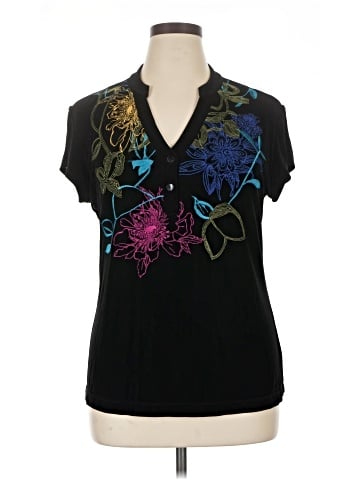 Travelers by Chico's Short Sleeve Blouse (view 1)