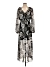 Guess 100% Polyester Paisley Black Casual Dress Size 4 - photo 1