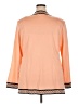 misook 100% Acrylic Color Block Orange Kimono Size 2X - photo 2