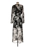 Guess 100% Polyester Paisley Black Casual Dress Size 4 - photo 2