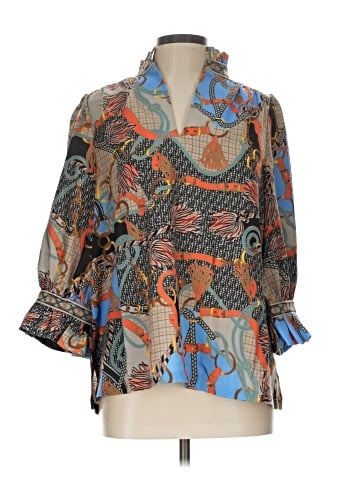 Gretchen Scott Designs 3/4 Sleeve Blouse (view 1)