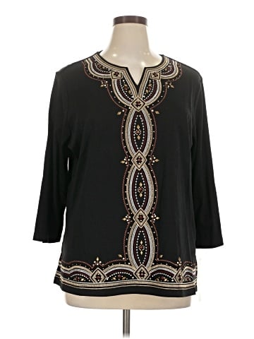 Alfred Dunner 3/4 Sleeve Blouse (view 1)