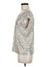 CeCe Silver Short Sleeve Blouse Size M - photo 5
