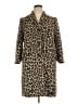 Ann Taylor Animal Print Brown Coat Size XL Petite - photo 1