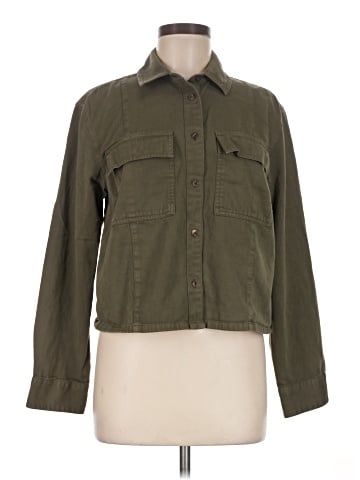 Madewell Pintucked Long-Sleeve Shirt in Chino (view 1)