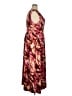 Nine Britton Tie-dye Burgundy Cocktail Dress Size 2X - photo 4