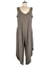 Tiana B. Solid Gray Jumpsuit Size L - photo 1