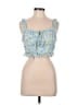 Toby Heart Ginger 100% Polyester Blue Sleeveless Blouse Size M - photo 1