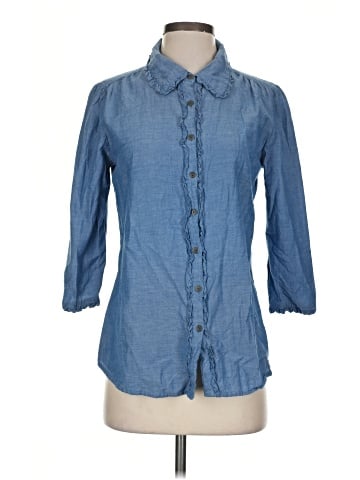 Hannah 3/4 Sleeve Button-Down Shirt (view 1)