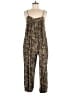 Assorted Brands Animal Print Gold Jumpsuit Size 16 - photo 1