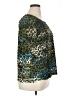 Notations 100% Polyester Animal Print Green Short Sleeve Top Size XL - photo 4
