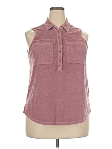 Sonoma Goods for Life Sleeveless Button-Down Shirt (view 1)