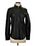 Closed 100% Leather Black Long Sleeve Blouse Size XS - photo 1