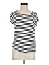 Green Envelope Stripes Ivory Short Sleeve T-Shirt Size M - photo 1