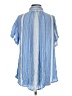 O'Neill 100% Viscose Stripes Blue Short Sleeve Blouse Size S - photo 2