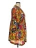 Johnny Was 100% Rayon Orange 3/4 Sleeve Blouse Size XL (estimated) - photo 4