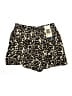 Three Dots 100% Rayon Animal Print Gold Shorts Size L - photo 1