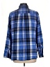 Old Navy 100% Cotton Plaid Blue Long Sleeve Button-Down Shirt Size L - photo 2