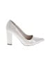 Bamboo White Heels Size 6 - photo 1