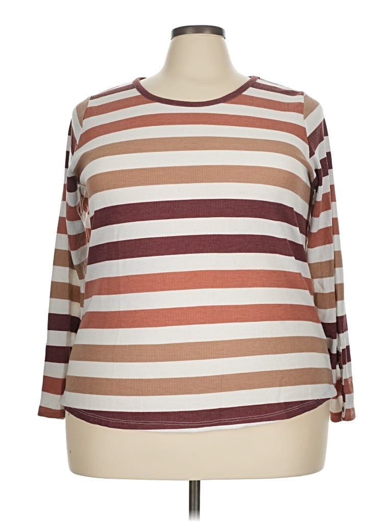 Pre-owned 24/7 Maurices Pullover Sweater In Brown