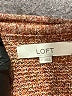 Ann Taylor LOFT Tweed Orange Pullover Sweater Size L - photo 7