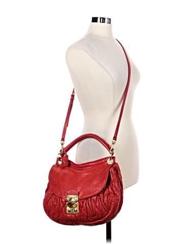 Miu Miu Matelassé Leather Front Flap Hobo (view 2)