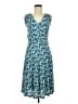Boden Print Blue Casual Dress Size 8 - photo 1