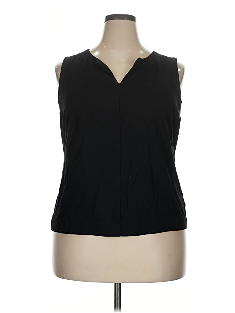 Pre-owned Cabi Sleeveless Blouse In Black