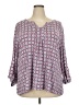 Ruby Rd. Purple 3/4 Sleeve Blouse Size 2X - photo 1
