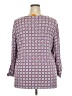 Ruby Rd. Purple 3/4 Sleeve Blouse Size 2X - photo 2