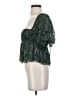 Free People 100% Polyester Green Short Sleeve Blouse Size S - photo 5