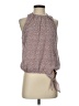 Sienna Sky 100% Polyester Brown Sleeveless Blouse Size XS - photo 1