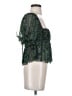 Free People 100% Polyester Green Short Sleeve Blouse Size S - photo 4