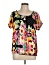 Isabella Rodriguez Black Short Sleeve Blouse Size L - photo 1