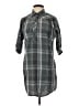 PrAna Plaid Gray Casual Dress Size S - photo 1
