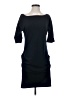 Christopher Collins Solid Black Casual Dress Size P (petite) - photo 1